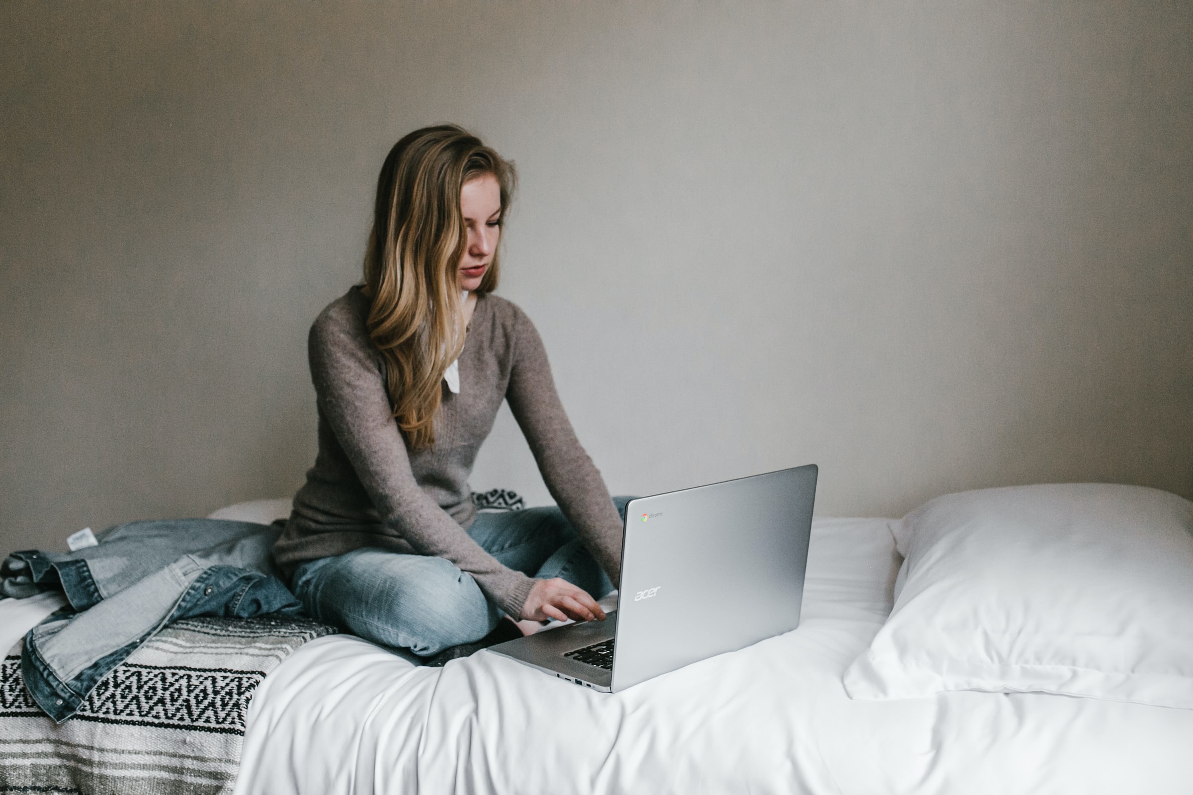 Woman with laptop